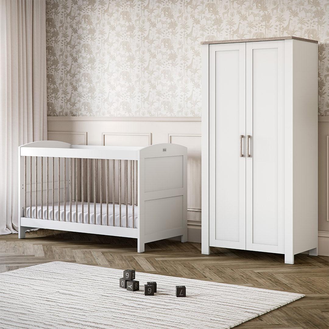 Silver Cross Valencia Wardrobe - Ash White - Image 6