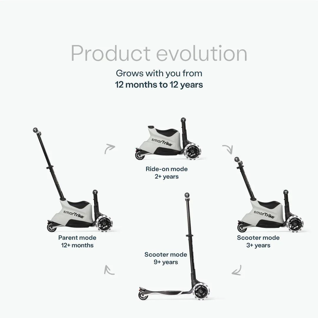 smarTrike Xtend Ride On Scooter Plus From 12 Months to 12 Years - Cool Grey - Image 2