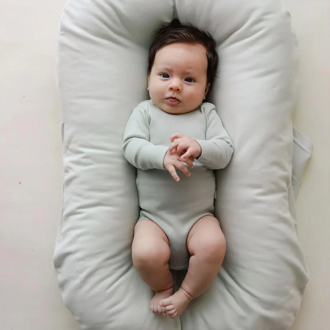 Snuggle Me Infant Lounger Cover - Sage - Image 6