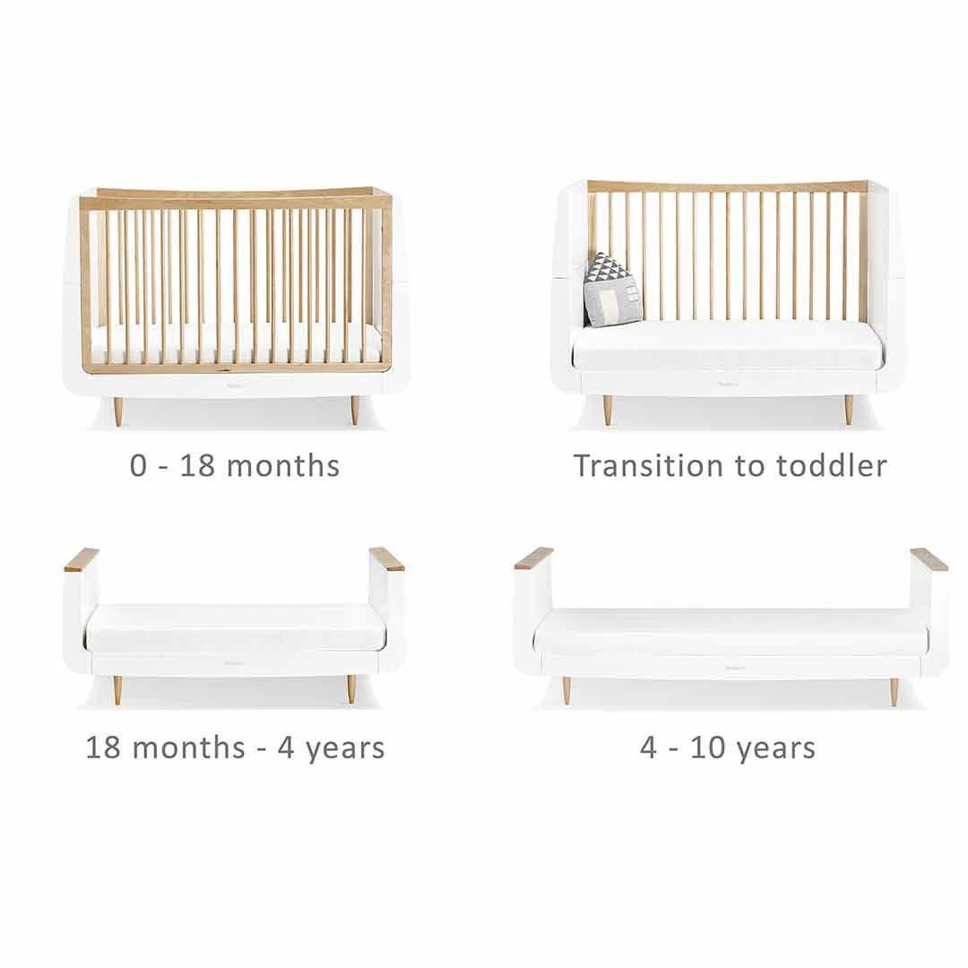 SnuzKot Skandi 2 Piece Nursery Furniture Set - Natural - Image 7