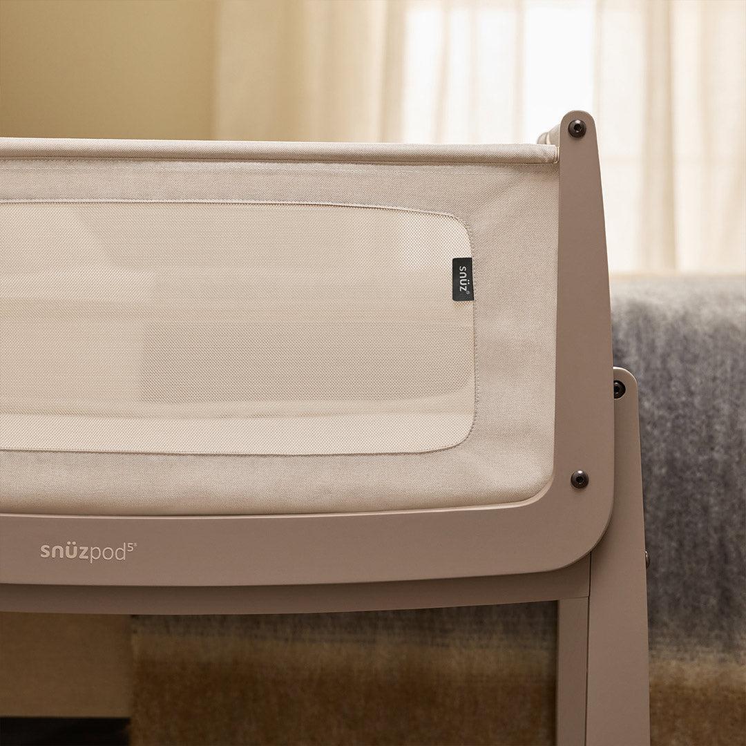 SnuzPod 5 Bedside Crib - Mocha - Image 8