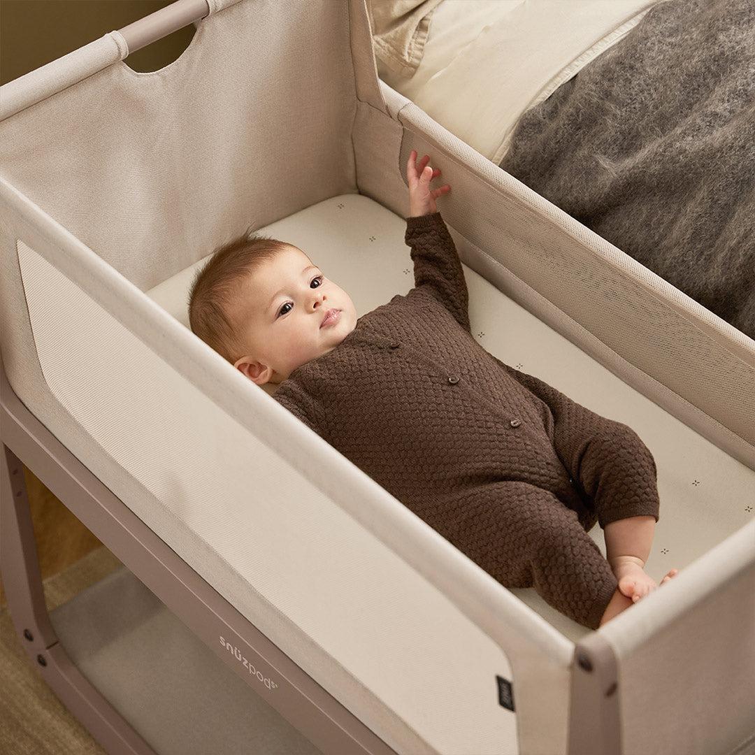SnuzPod 5 Bedside Crib - Mocha - Image 9