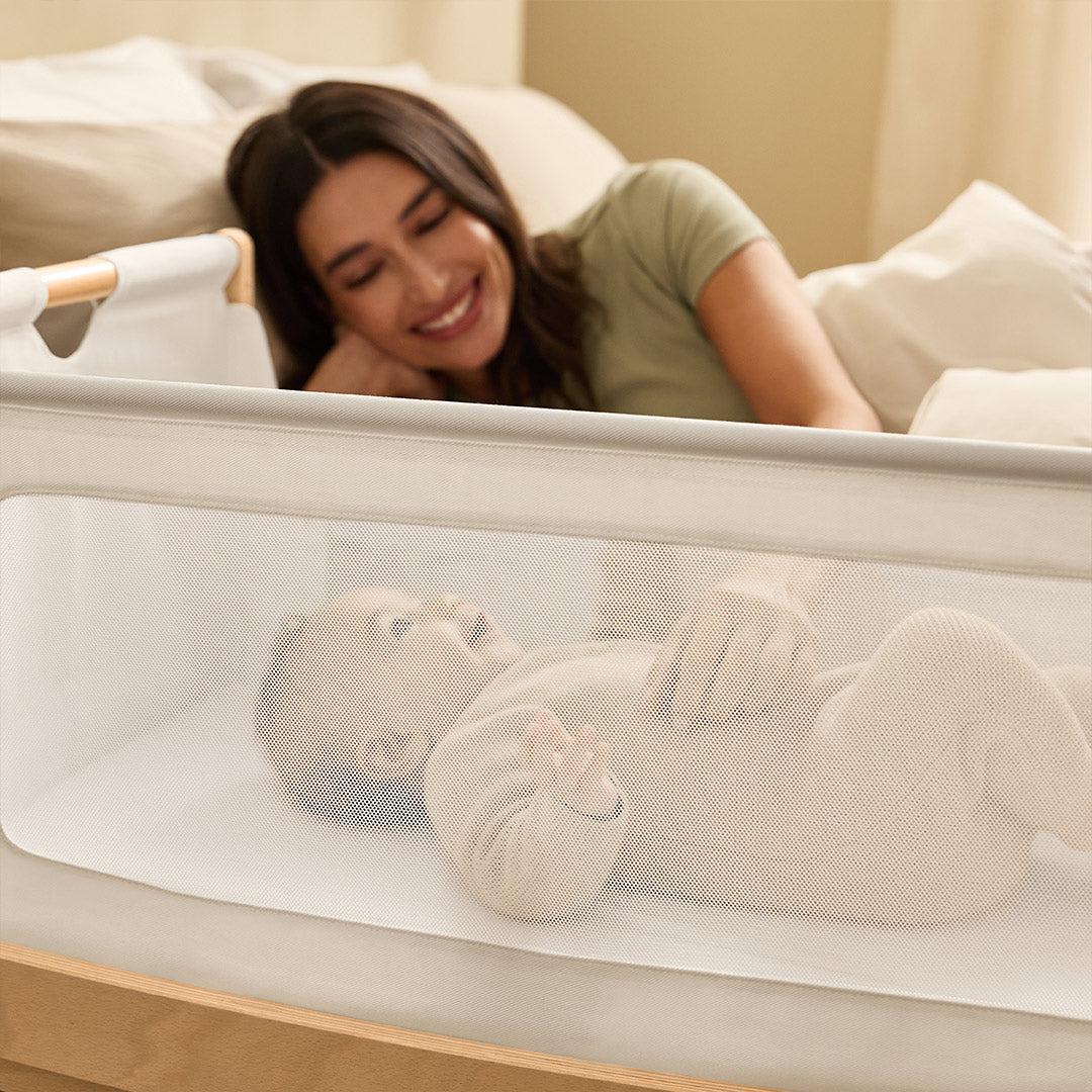 SnuzPod 5 Bedside Crib - Natural - Image 10