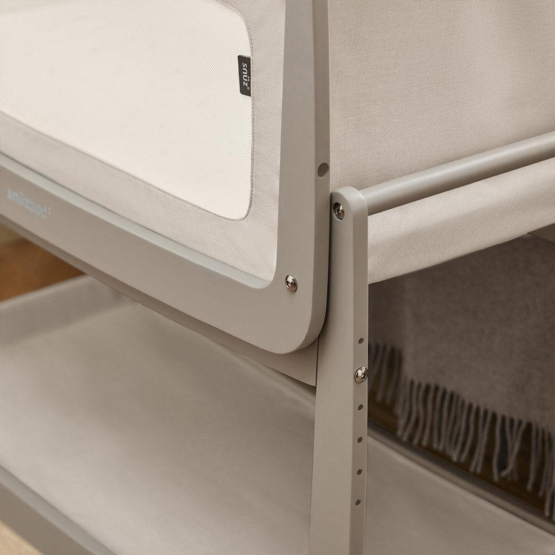 SnuzPod 5 Bedside Crib - Pebble - Image 5