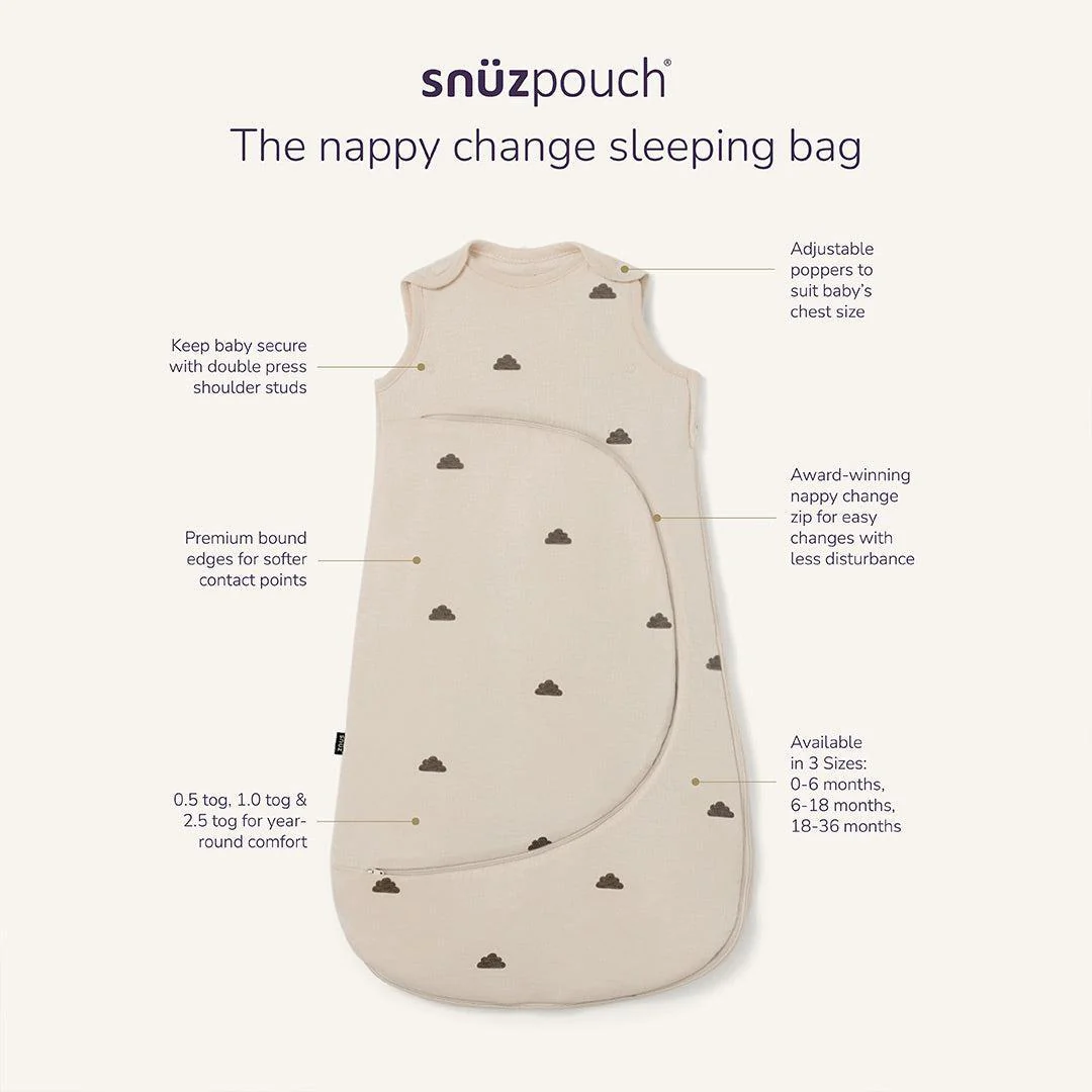 SnuzPouch Sleeping Bag 1.0 TOG - Sage Cross - Image 2
