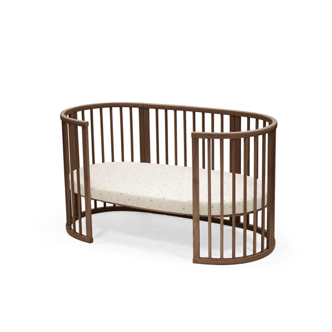 Stokke® Sleepi⢠Bed Fitted Sheet - Flower Ecru Osc - Image 2