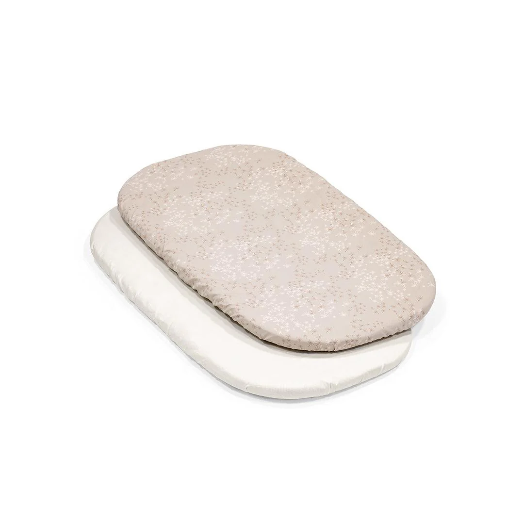 Stokke® Snoozi™ Fitted Sheet - 2 Pack - Vanilla Dandelion
