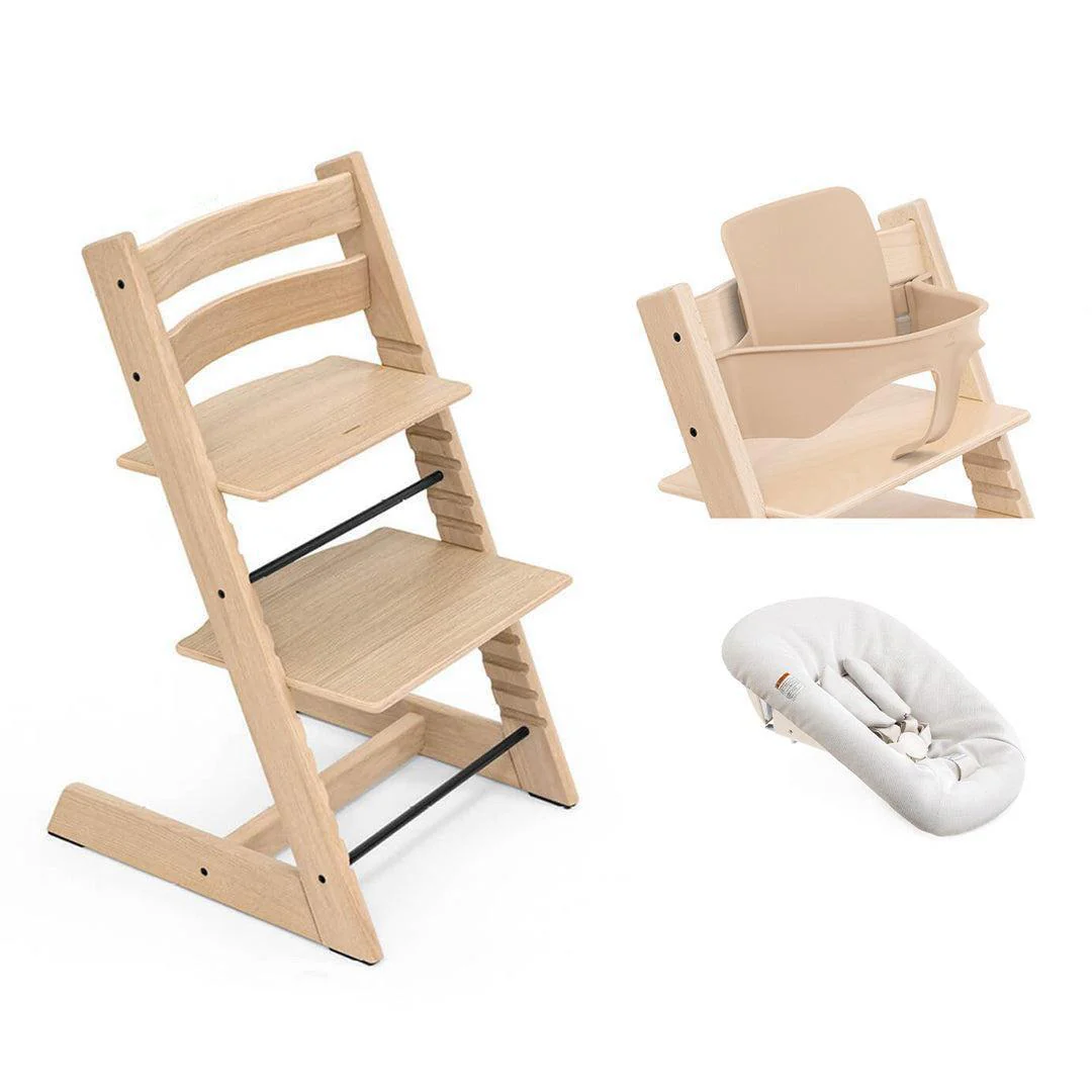 Stokke® Tripp Trapp Highchair Newborn + Baby Set Bundle - Image 11
