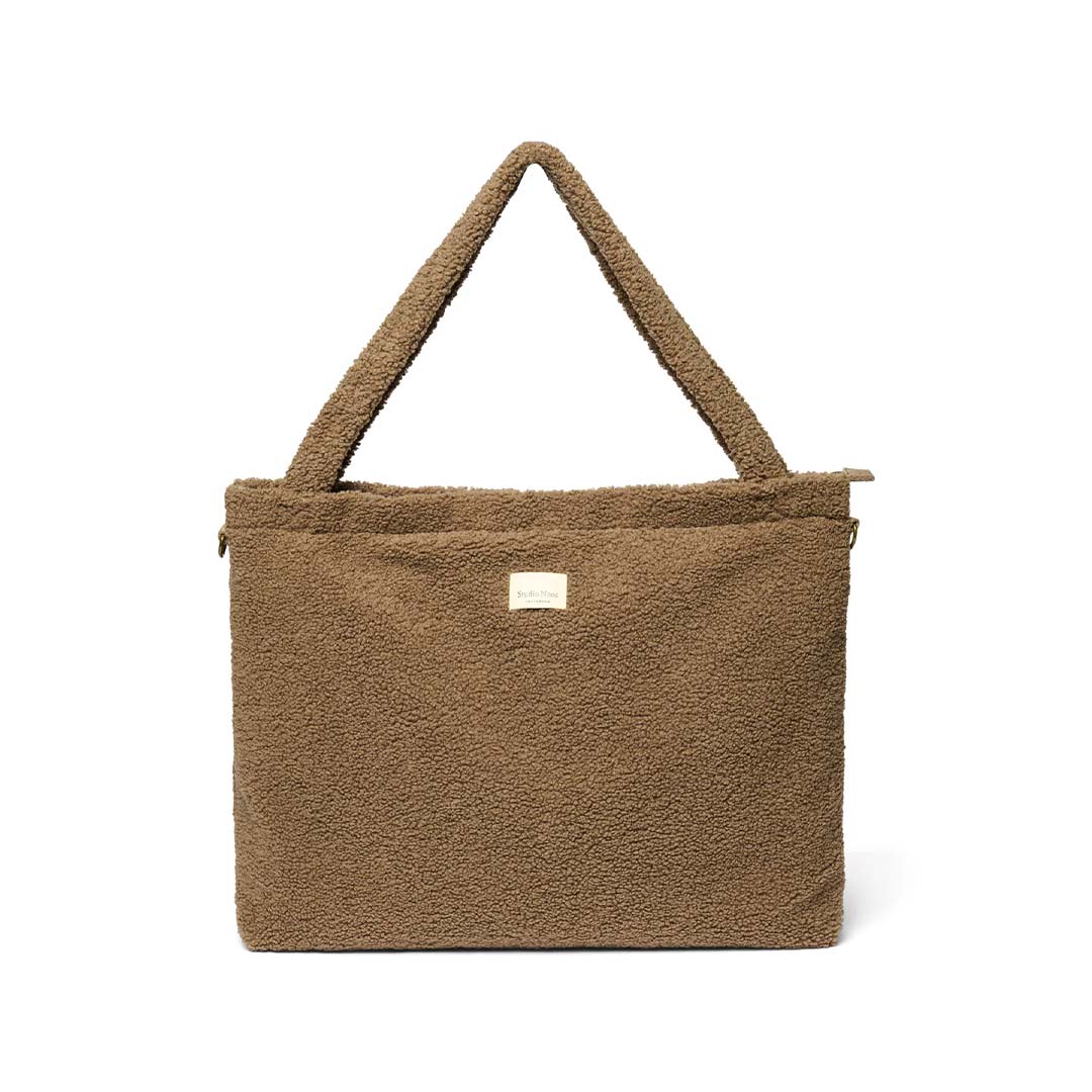 Studio Noos Brown Teddy Diaper Bag - Brown