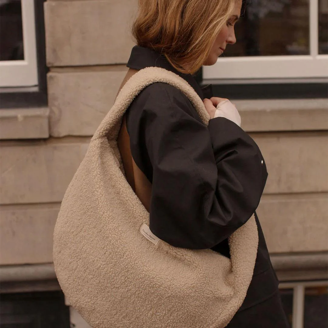 Studio Noos Ecru Teddy Cross Body Bag - Ecru - Image 2