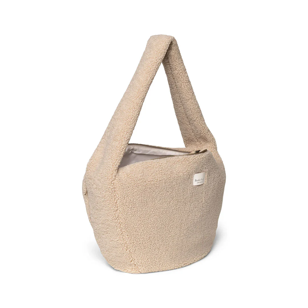 Studio Noos Ecru Teddy Cross Body Bag - Ecru - Image 3