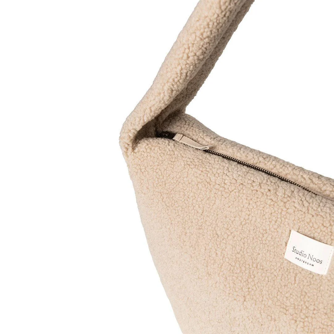 Studio Noos Ecru Teddy Cross Body Bag - Ecru - Image 5