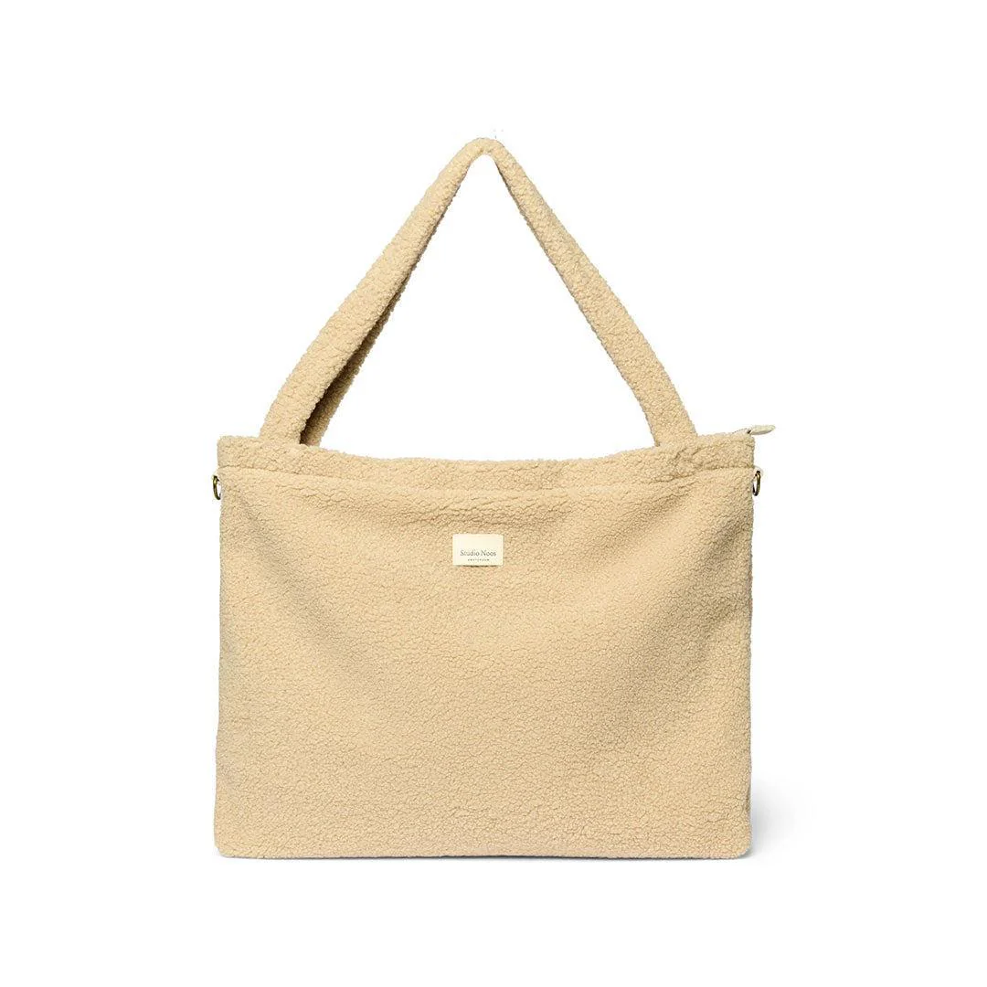 Studio Noos Ecru Teddy Diaper Bag - Ecru
