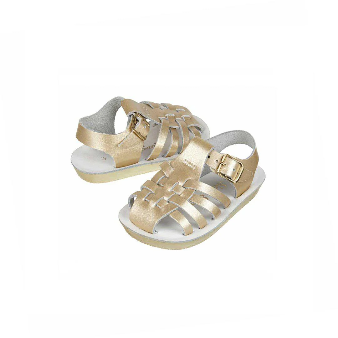Salt-Water Sun-San Kids Sandals - Sailor - Gold