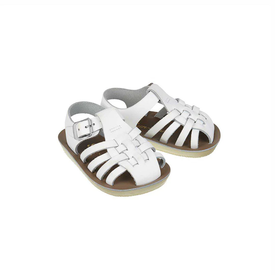Salt-Water Sun-San Kids Sandals - Sailor - White - Image 3