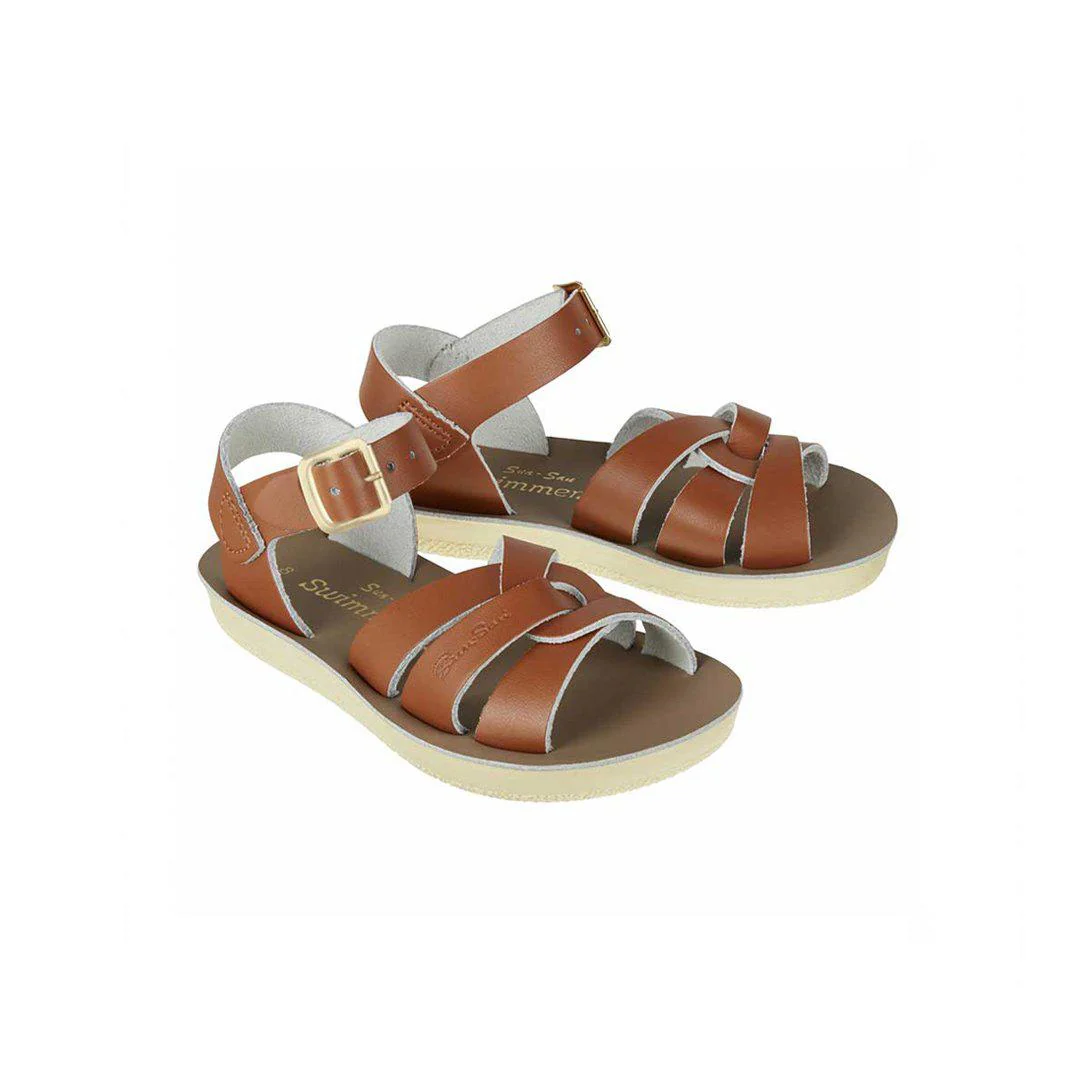 Salt-Water Sun-San Kids Sandals - Swimmer - Tan
