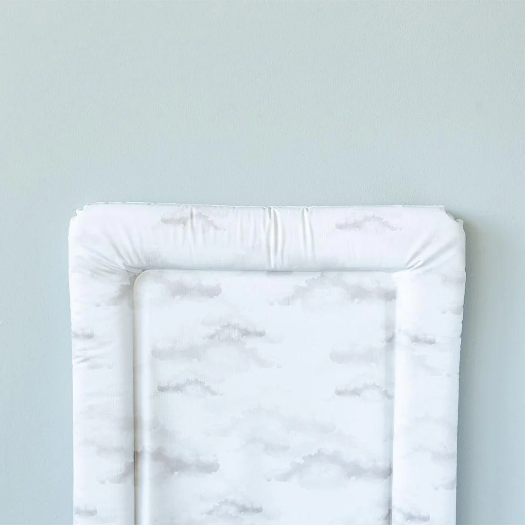 The Little Bumble Co. Standard Changing Mat - Beige Clouds - Image 2