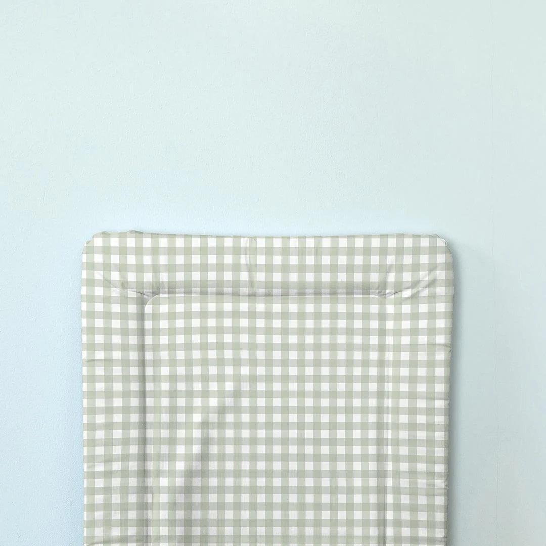 The Little Bumble Co. Standard Changing Mat - Sage Gingham