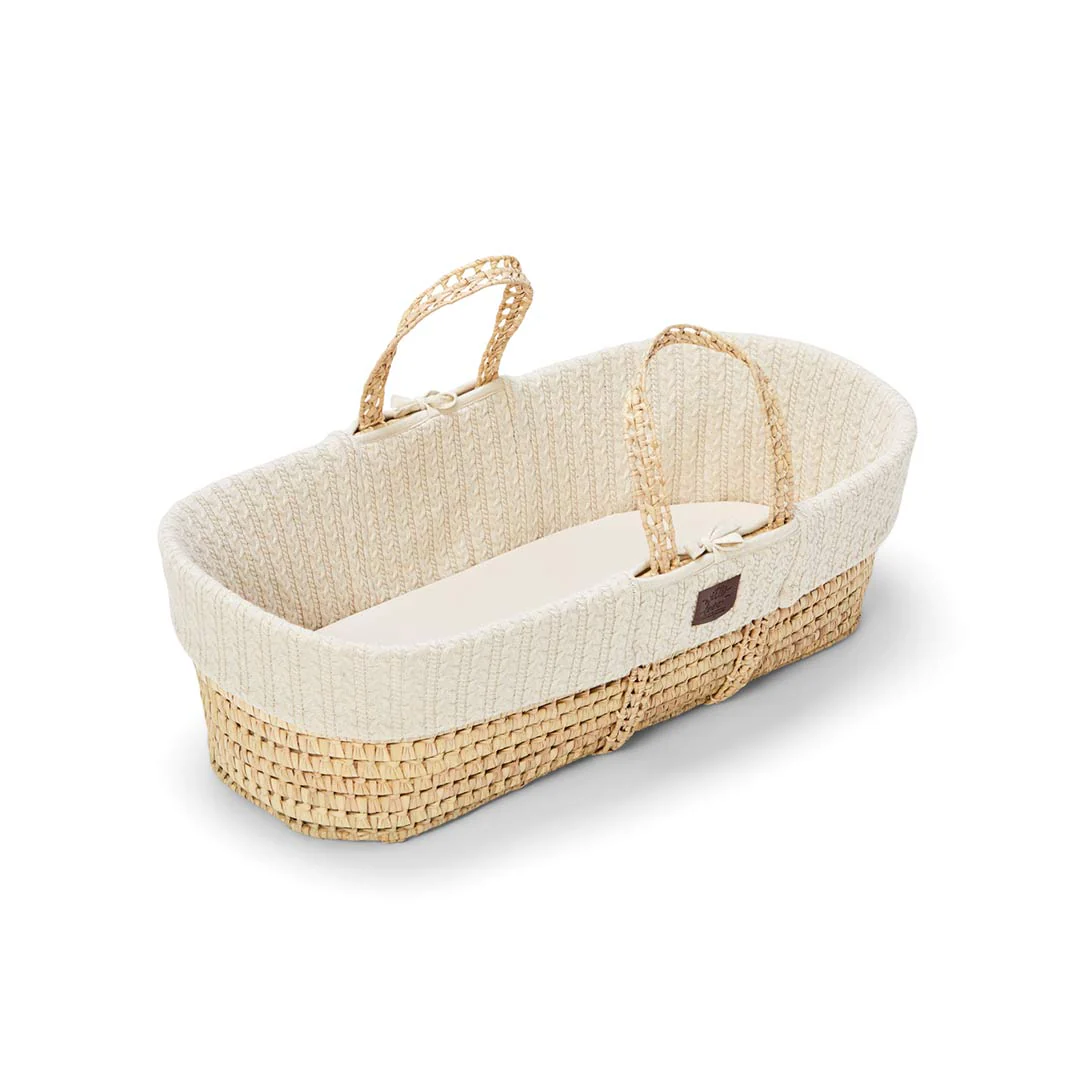The Little Green Sheep Organic Knitted Moses Basket + Stand Bundle - Image 14