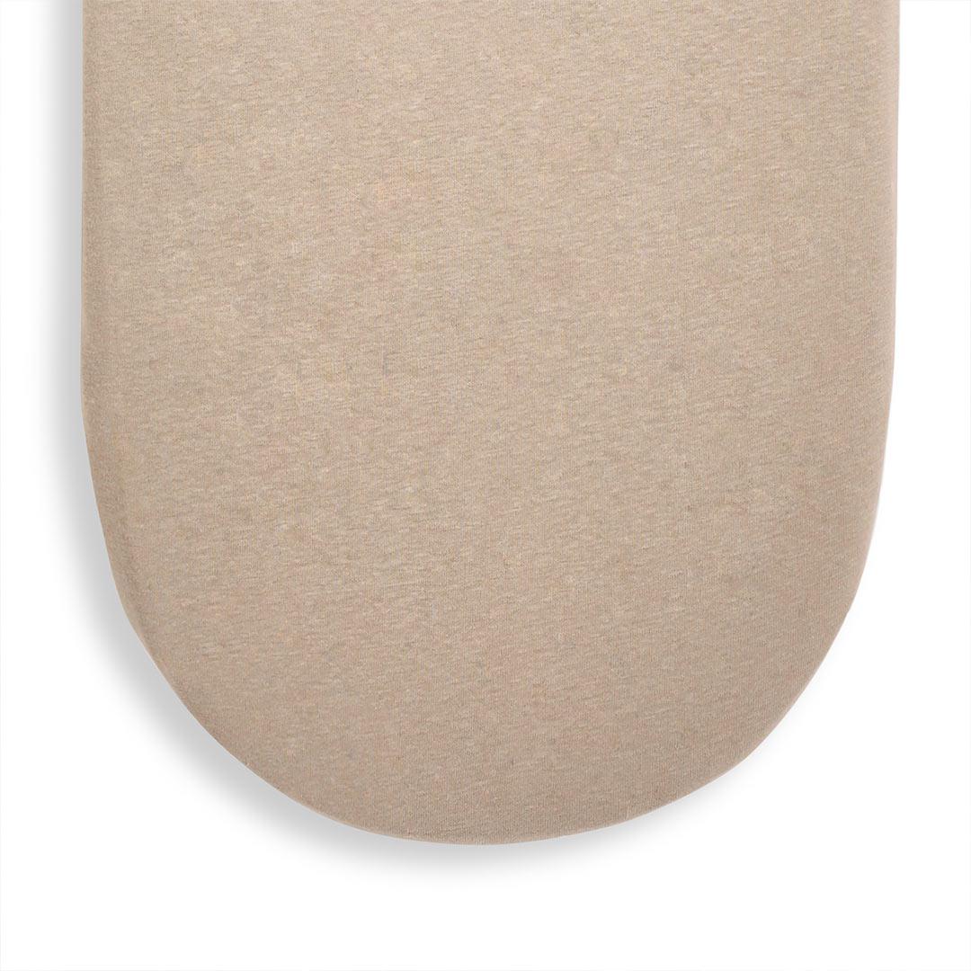 The Little Green Sheep Organic Moses Basket Fitted Sheet - Truffle