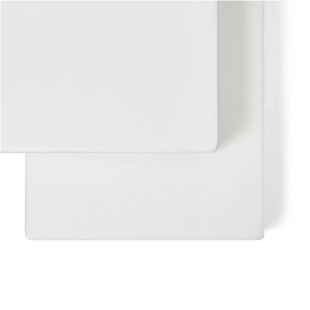 The Little Green Sheep Twin Pack Cot Bed Sheets - White