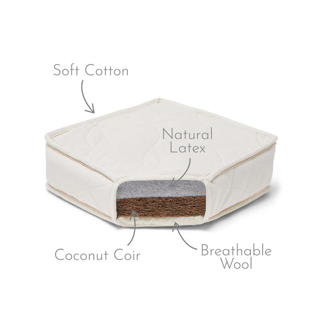 The Little Green Sheep Twist Natural Cot Mattress 70x132cm - Image 3
