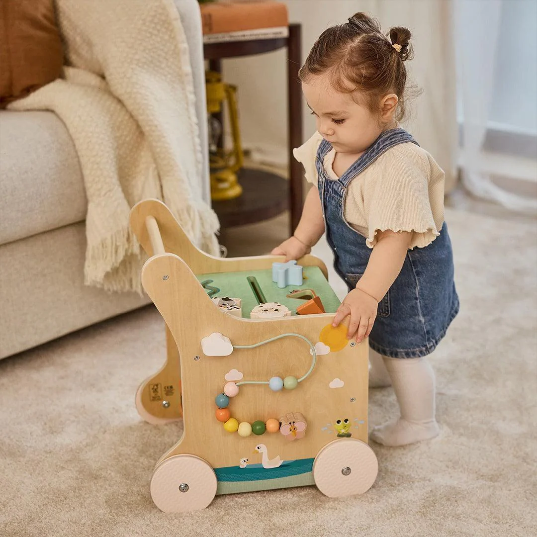 Tiny Love Farmers Funday Push & Play Wooden Walk Behind - Image 8