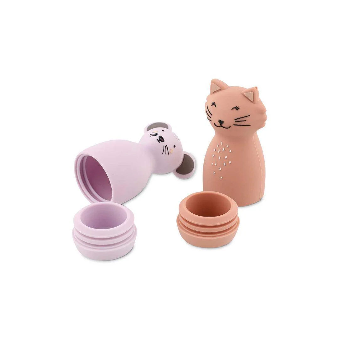 Trixie Bath Toy Squeezy Animals - Mrs. Cat & Mrs. Mouse - Image 3