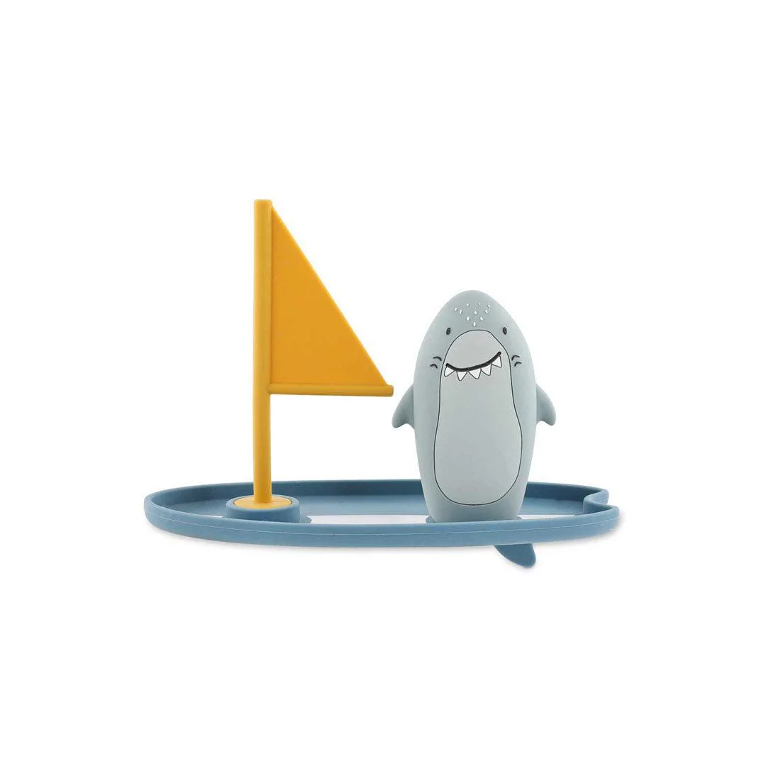 Trixie Bath Toy Surf Board - Mr. Shark
