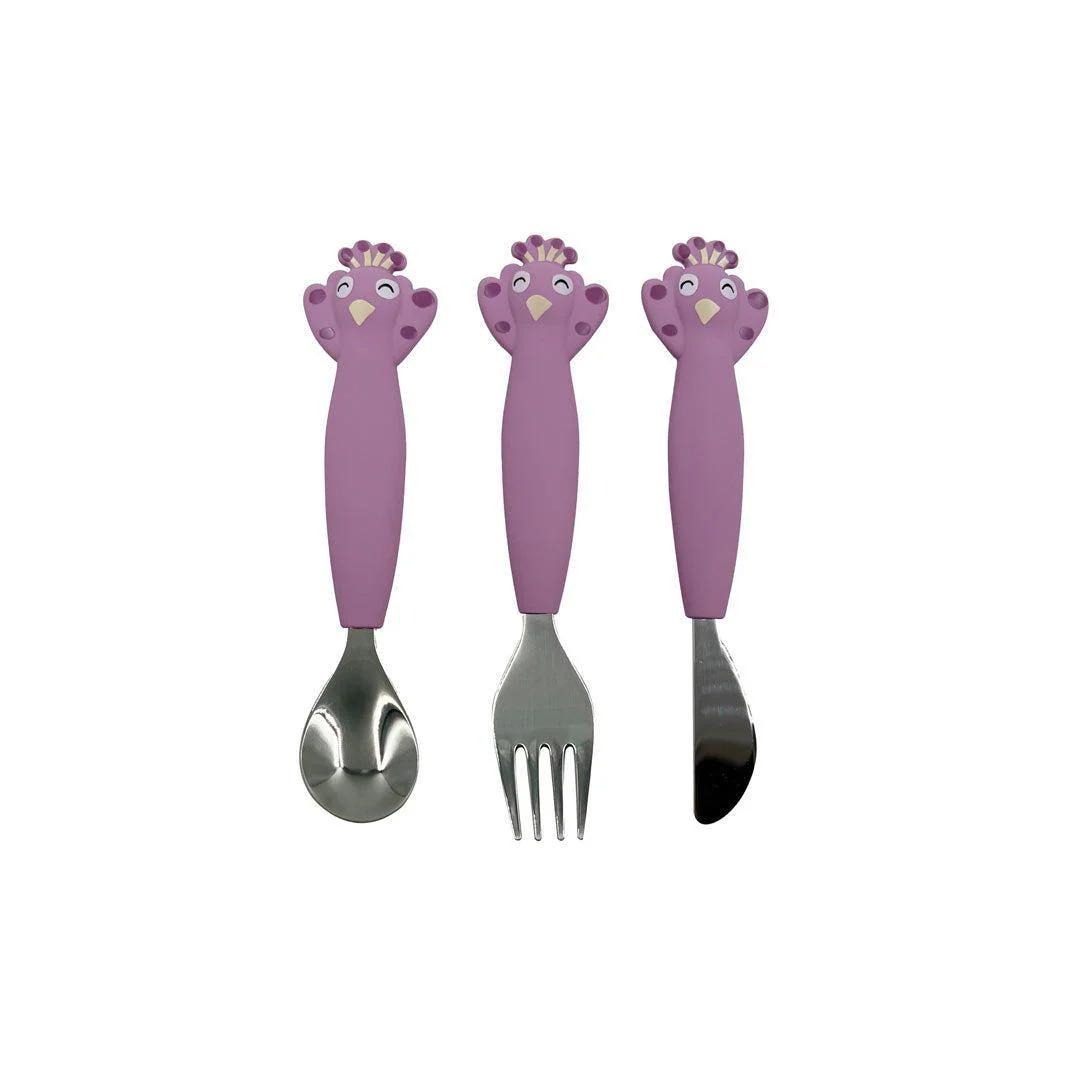 Trixie Silicone Cutlery Set 3-Pack - Mrs. Peacock