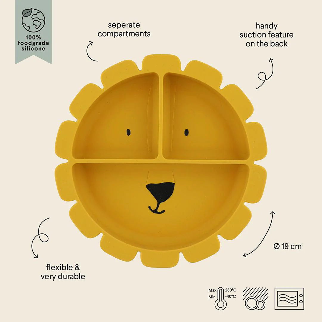 Trixie Silicone Divided Suction Plate - Mr Lion - Image 2