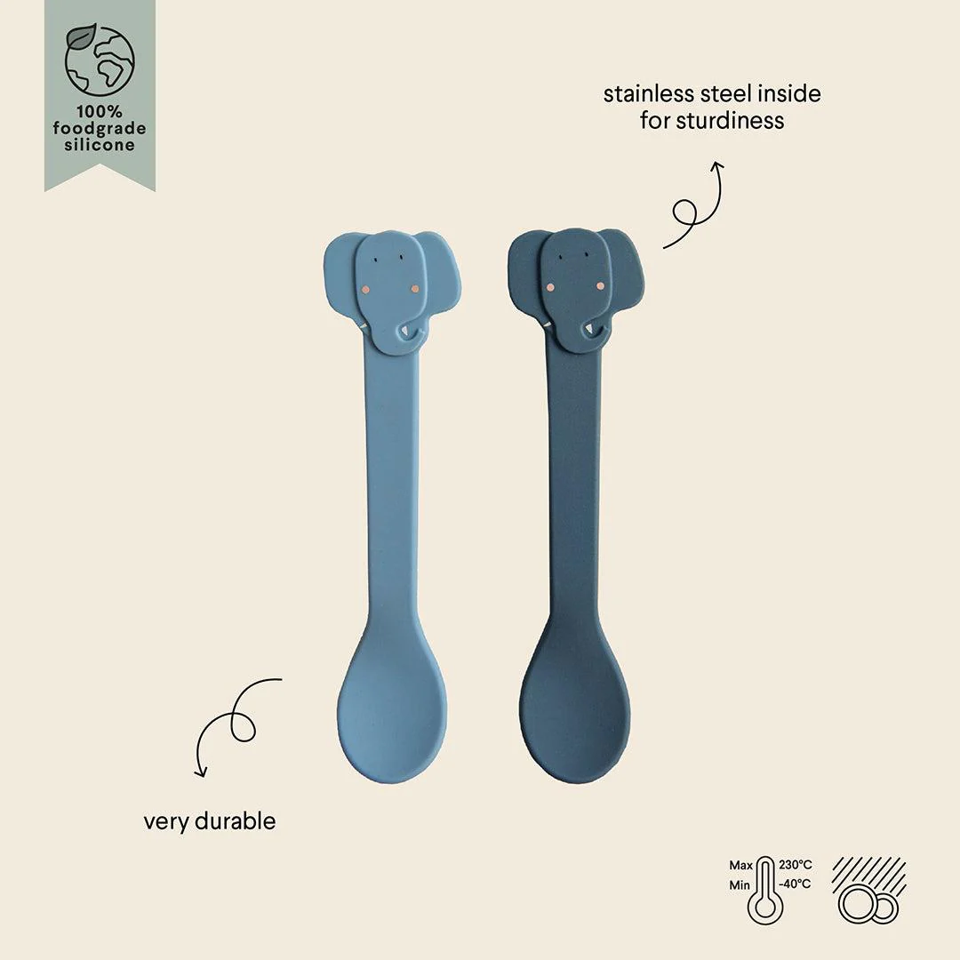 Trixie Silicone Spoons - Mrs Elephant - 2 Pack - Image 2