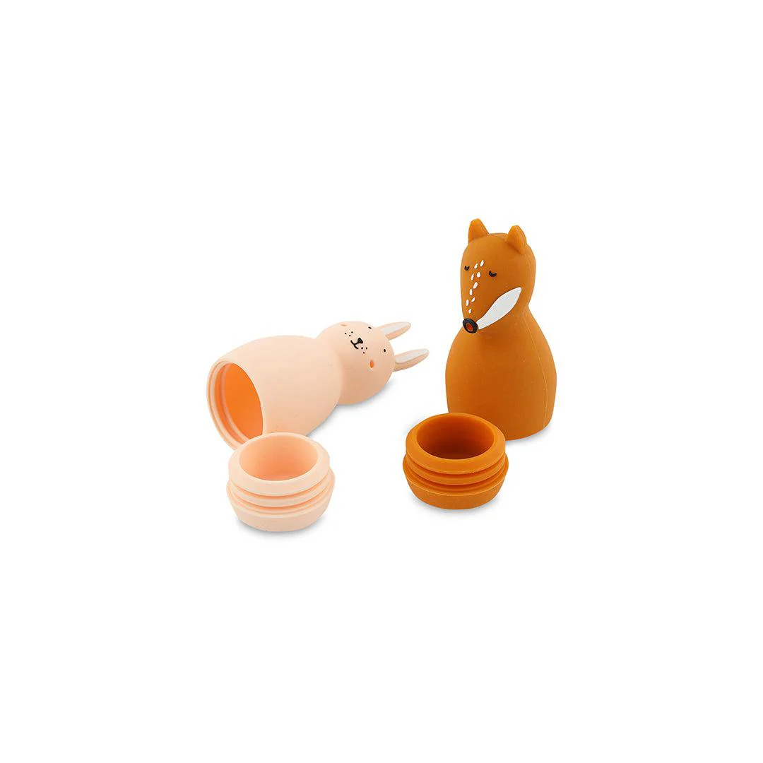 Trixie Squeezy Animals Bath Toy - Mrs. Rabbit & Mr Fox - Image 2