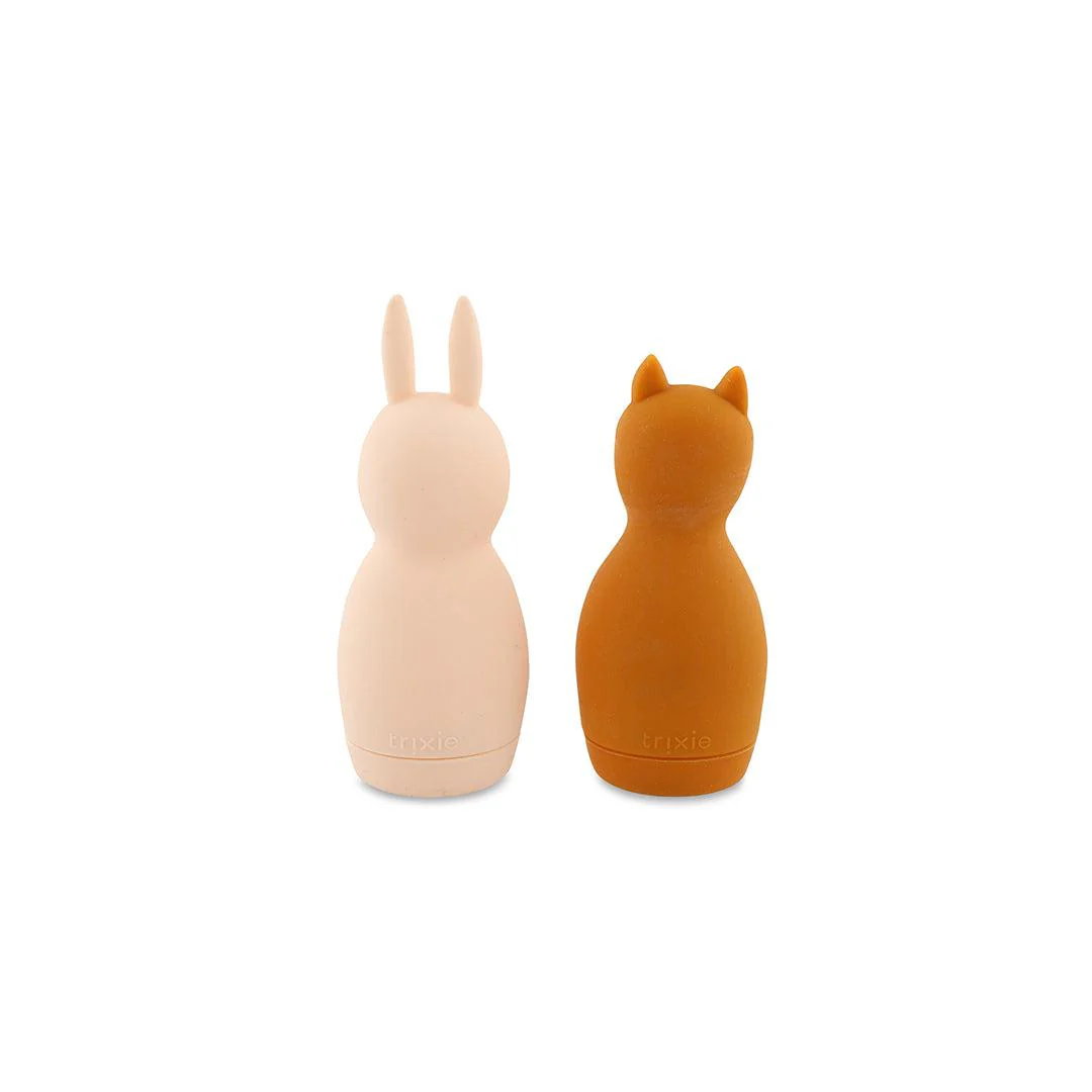 Trixie Squeezy Animals Bath Toy - Mrs. Rabbit & Mr Fox - Image 3