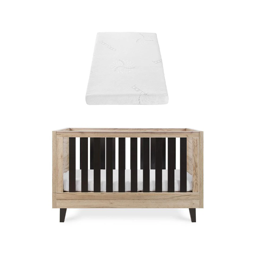 Tutti Bambini Como Cot Bed - Distressed Oak/Slate Grey - Image 12