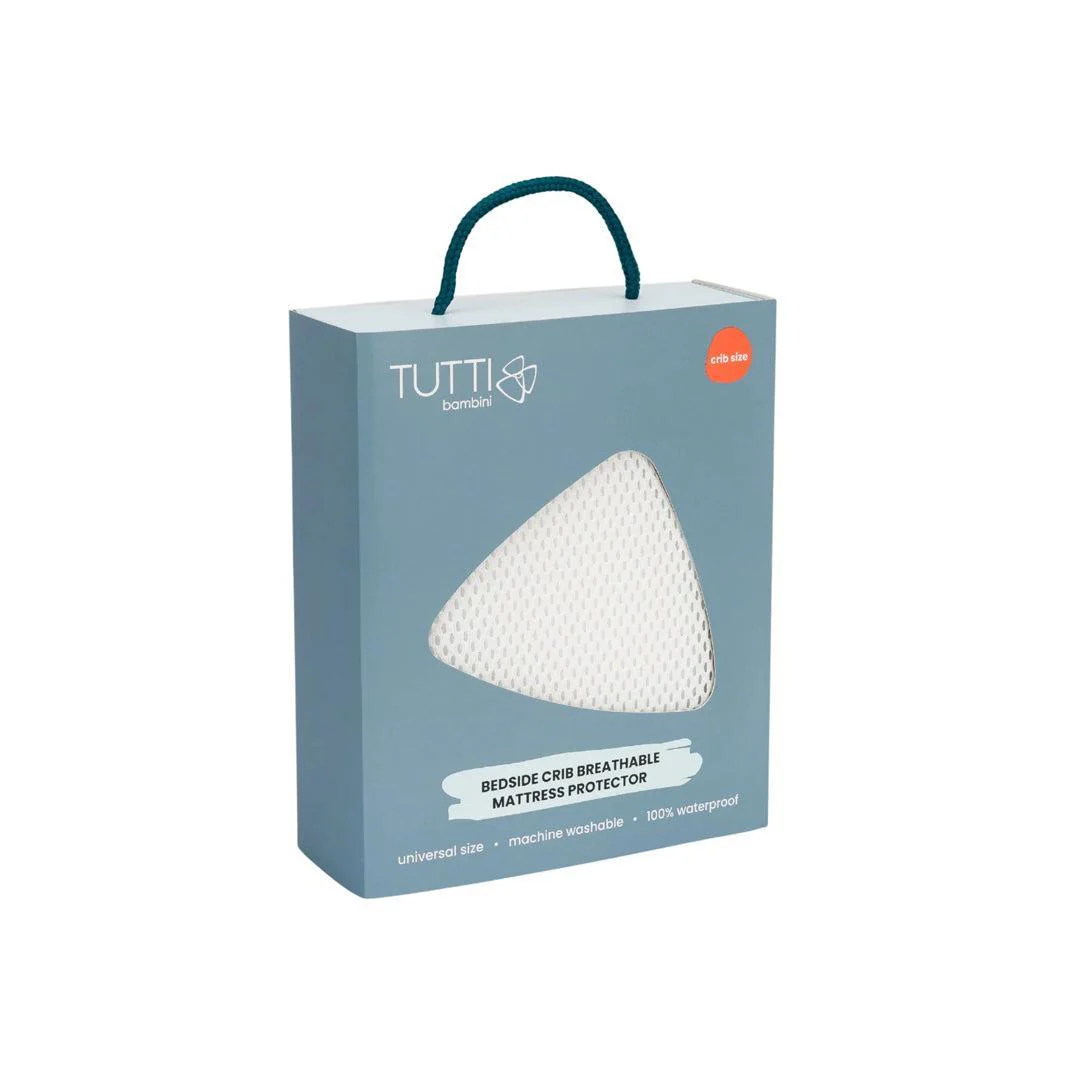 Tutti Bambini CoZee Breathable Mattress Protector - White