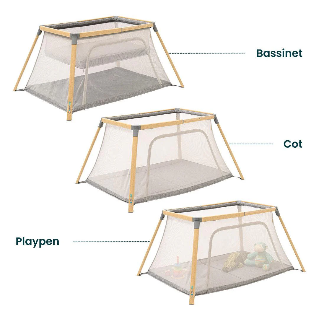 Tutti Bambini CoZee Go Day + Night Bundle - Oak/Charcoal - Image 6