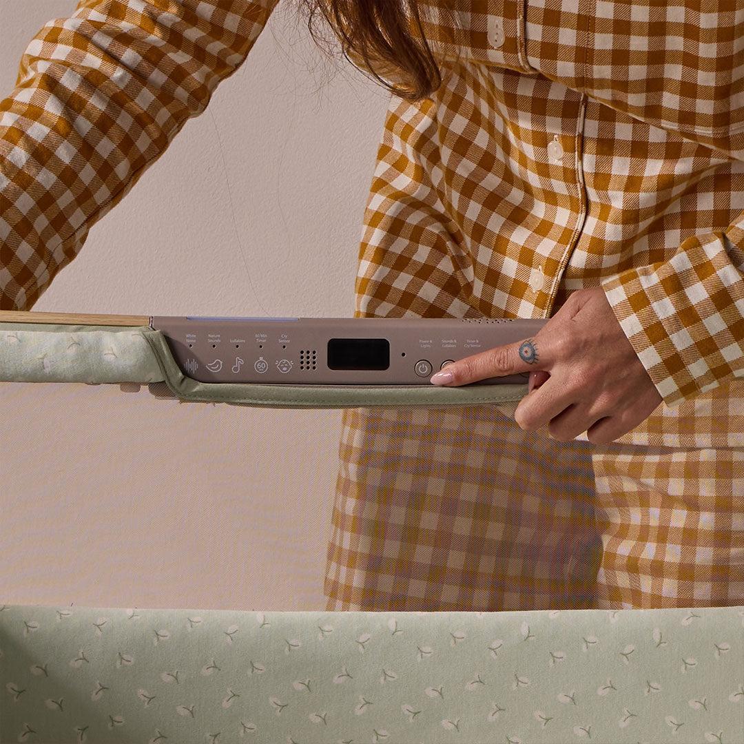 Tutti Bambini Cozee Sense Bedside Crib - Drifted Oak / Eucalyptus - Image 10
