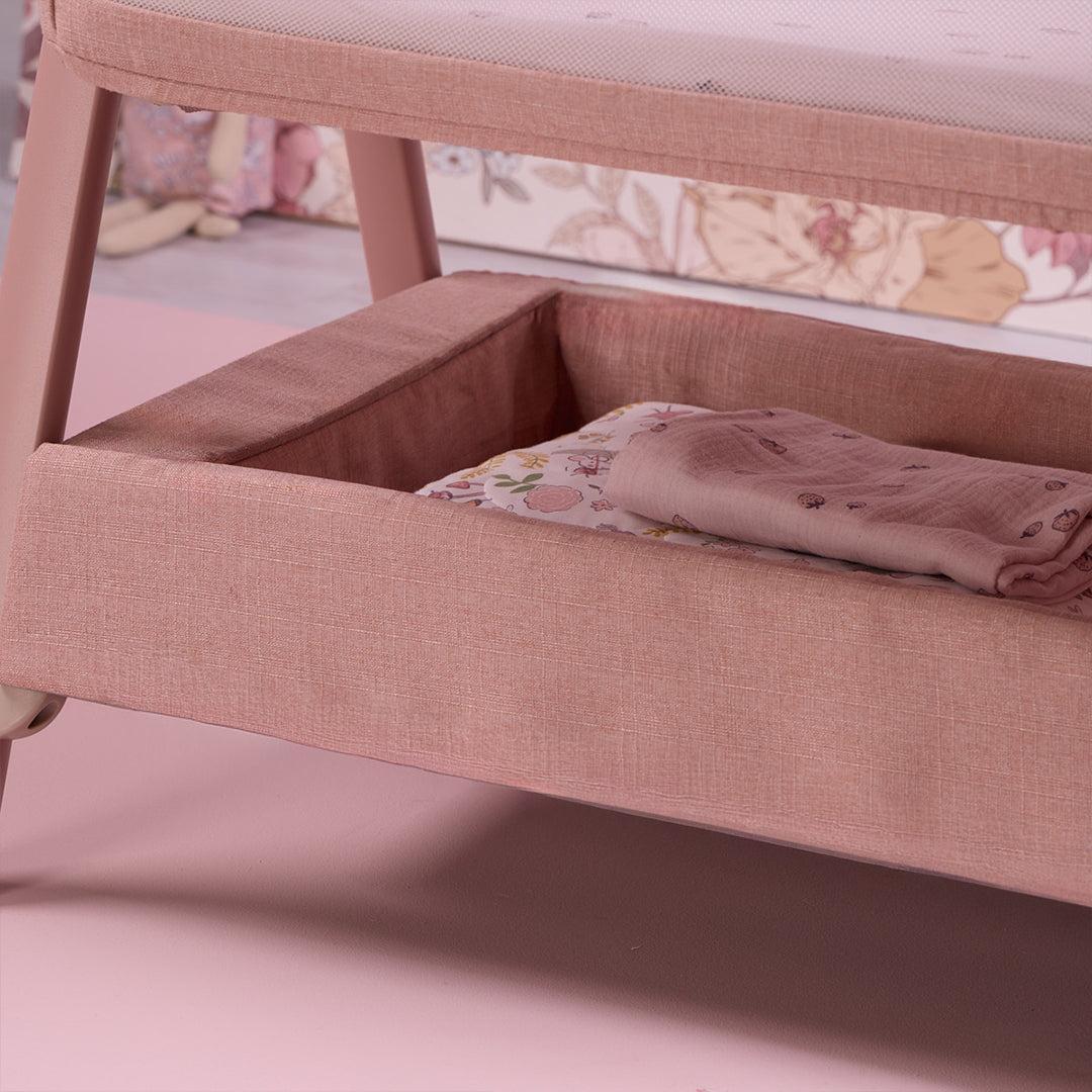 Tutti Bambini Cozee Zen Bedside Crib - Blush - Image 4