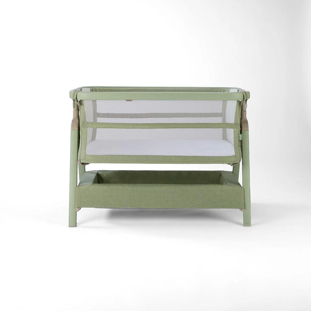Tutti Bambini Cozee Zen Bedside Crib - Eucalyptus - Image 12