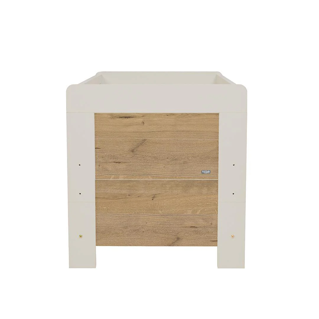 Tutti Bambini Essentials Alba Cot Bed - White Sand/ Distressed Oak - Image 8