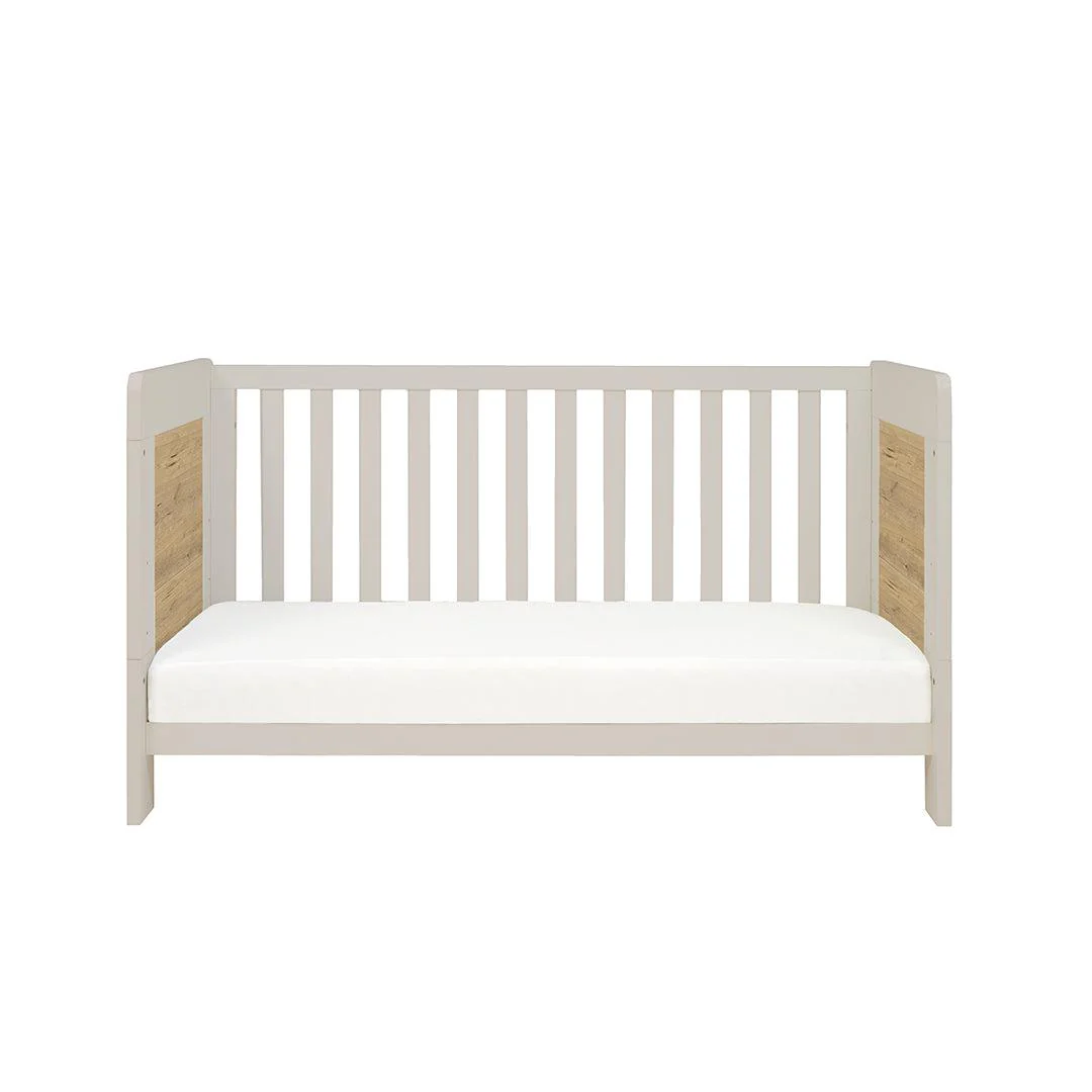 Tutti Bambini Essentials Alba Cot Bed - White Sand/ Distressed Oak - Image 7