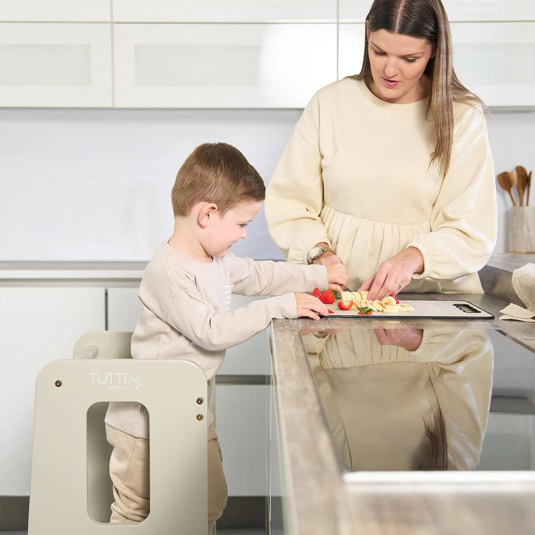 Tutti Bambini Helping Hands Montessori Toddler Learning Tower - Mushroom - Image 6