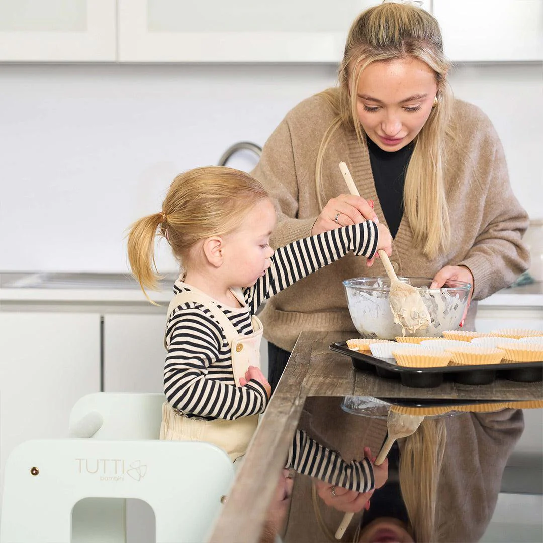 Tutti Bambini Helping Hands Montessori Toddler Learning Tower - Sea Mist - Image 5