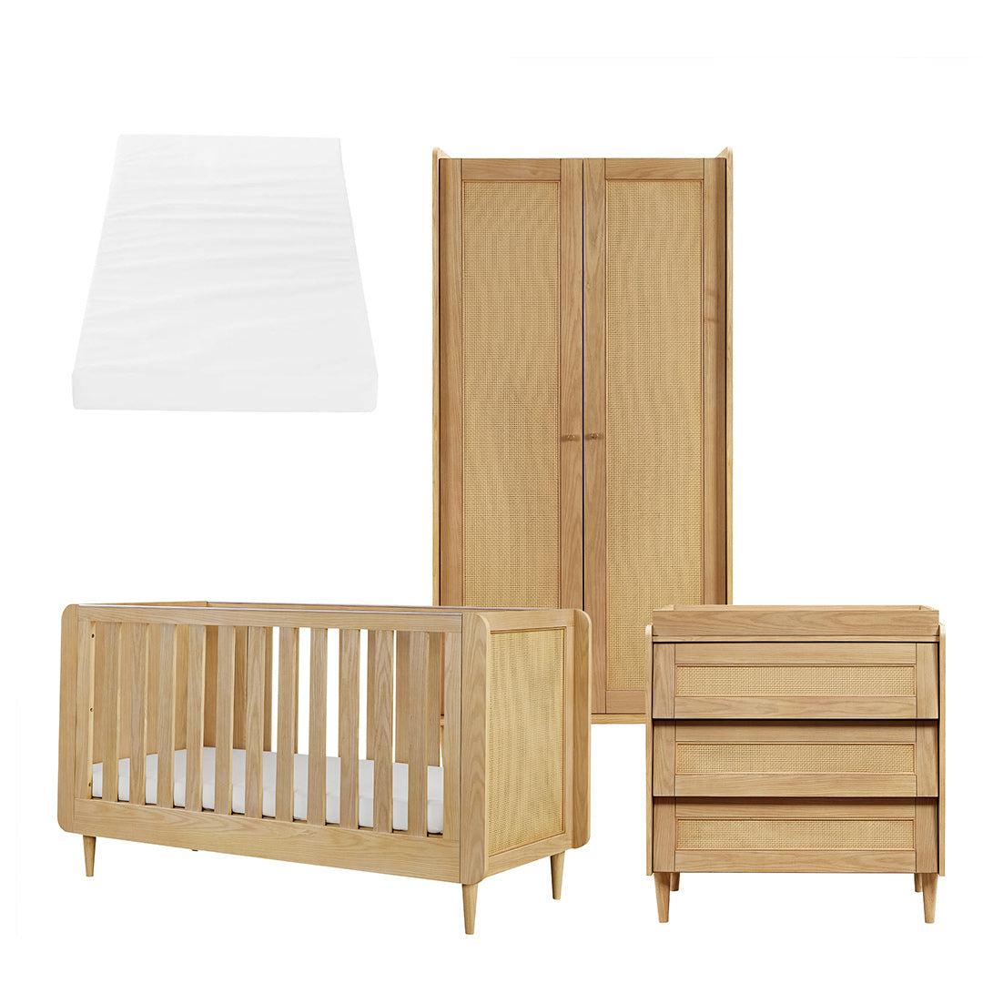 Tutti Bambini Japandi 3 Piece Room Set - Light Oak - Image 14