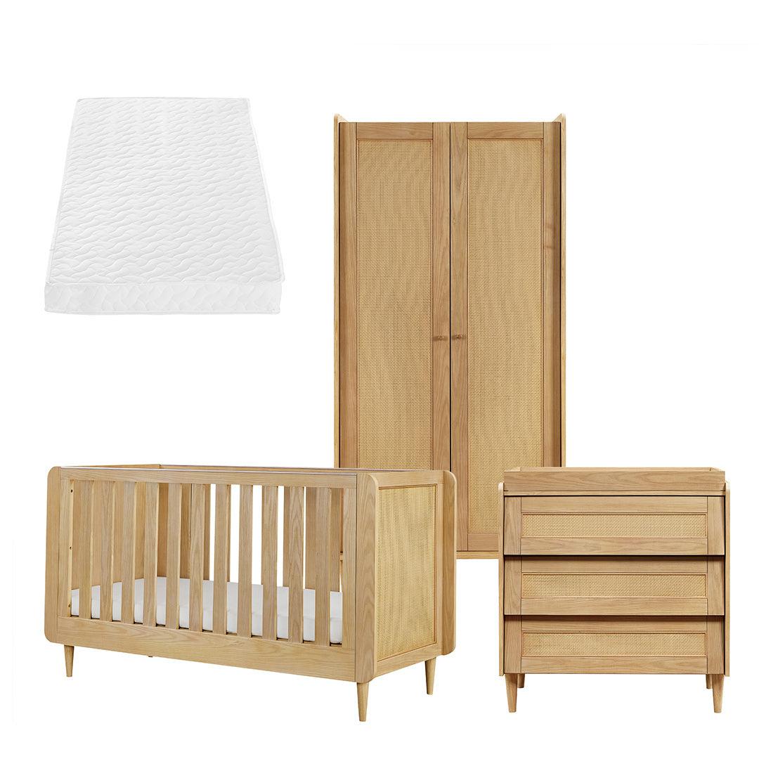 Tutti Bambini Japandi 3 Piece Room Set - Light Oak - Image 16