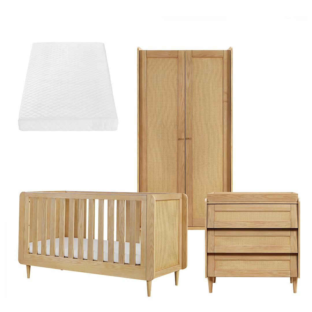 Tutti Bambini Japandi 3 Piece Room Set - Light Oak - Image 17
