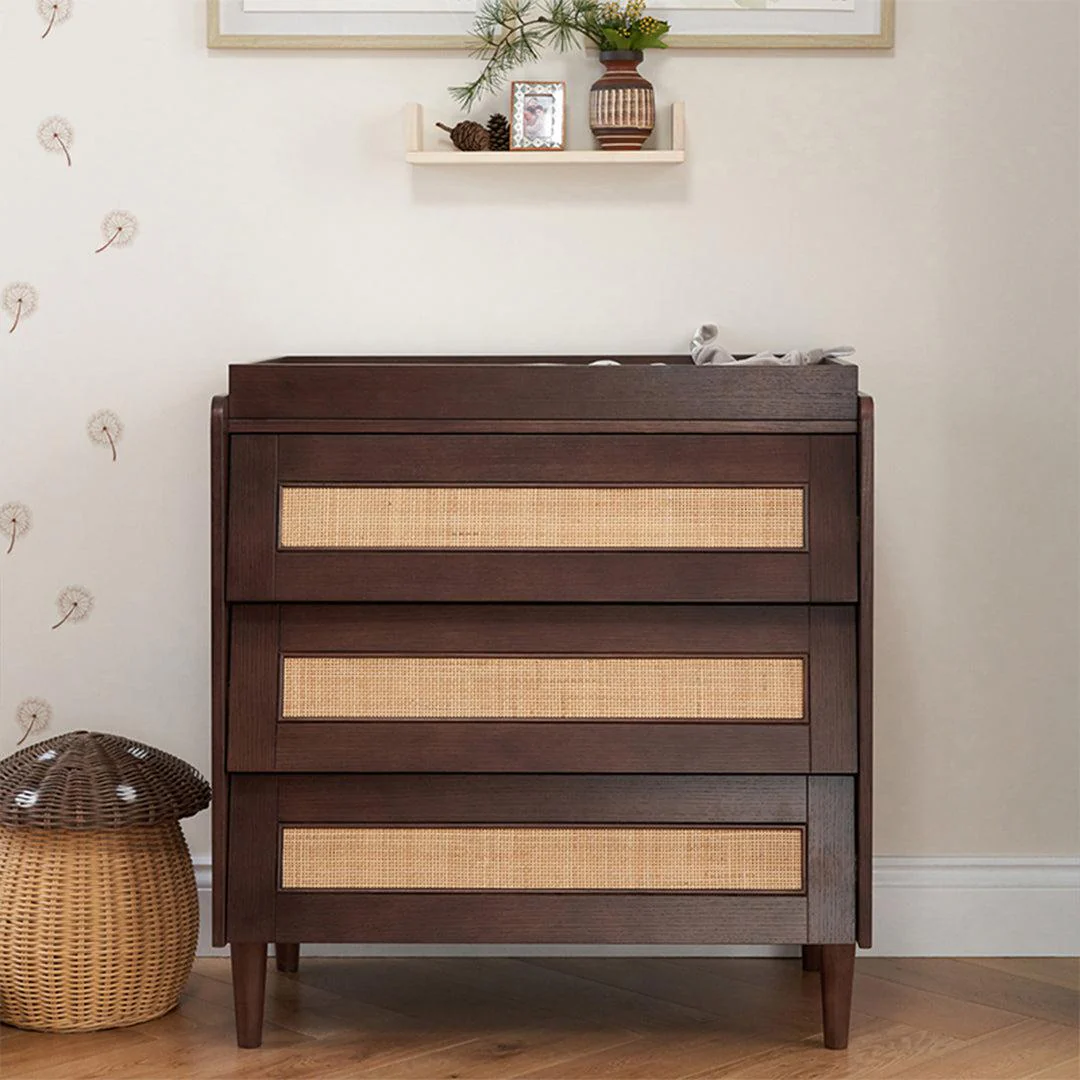 Tutti Bambini Japandi Chest Changer - Warm Walnut - Image 2