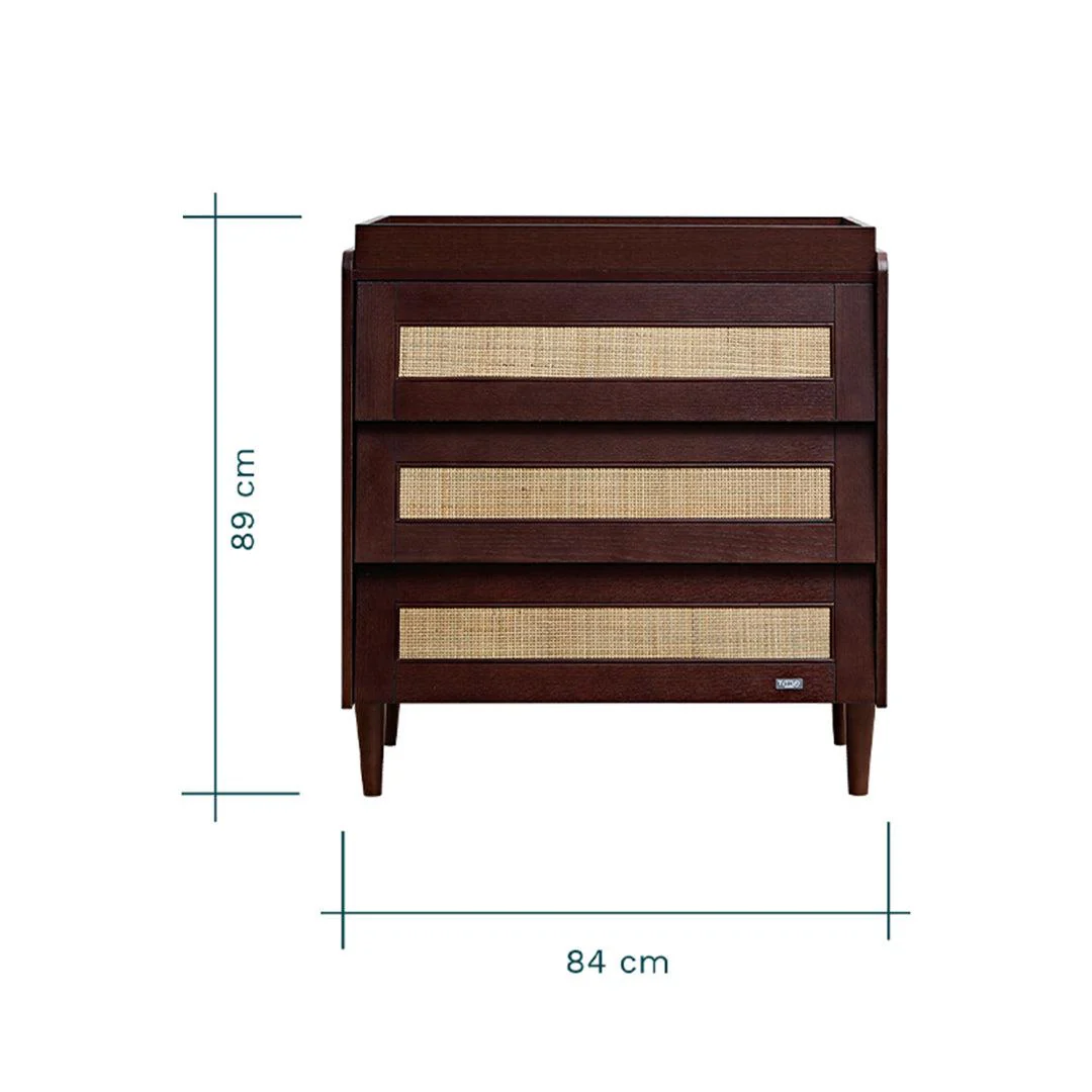 Tutti Bambini Japandi Chest Changer - Warm Walnut - Image 8