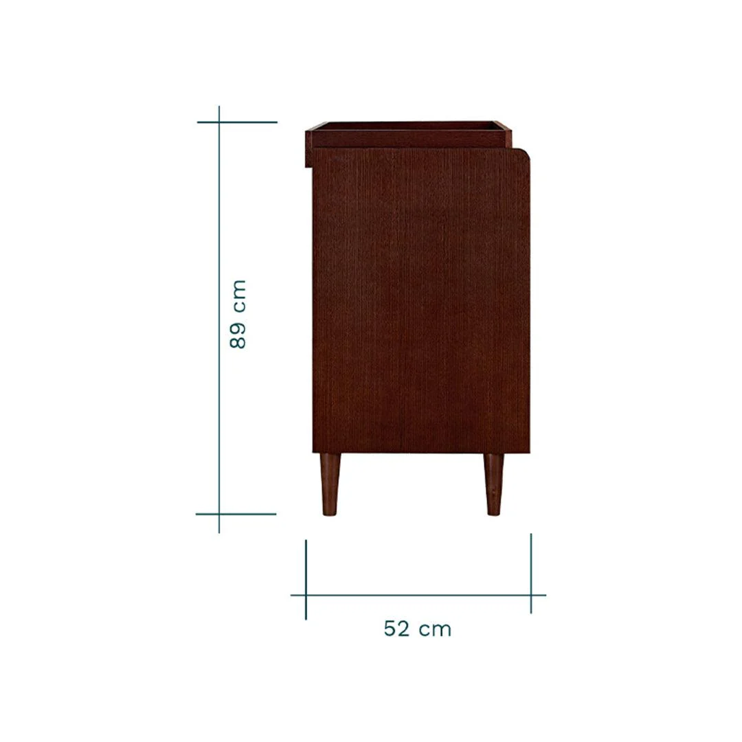 Tutti Bambini Japandi Chest Changer - Warm Walnut - Image 9